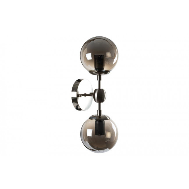 Wall lamp Richard, nickel E27 2x60W, 15x20x35cm