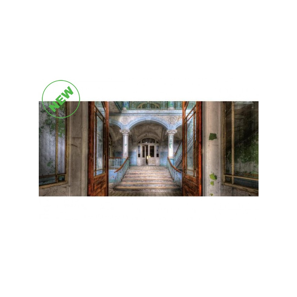  Wall Glass Art Old manor, 140x60cm