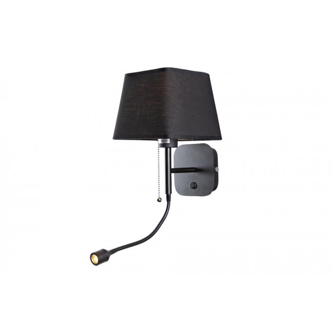 Wall lamp Salome, black, E27 60W,  H-28cm, 20cm