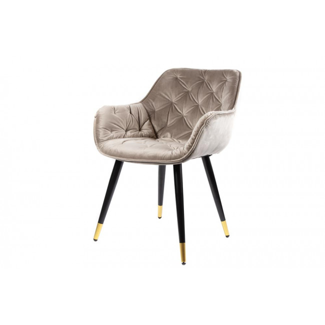 Chair Sarebourg, beige colour, H-80x60x60cm, seat H-45cm
