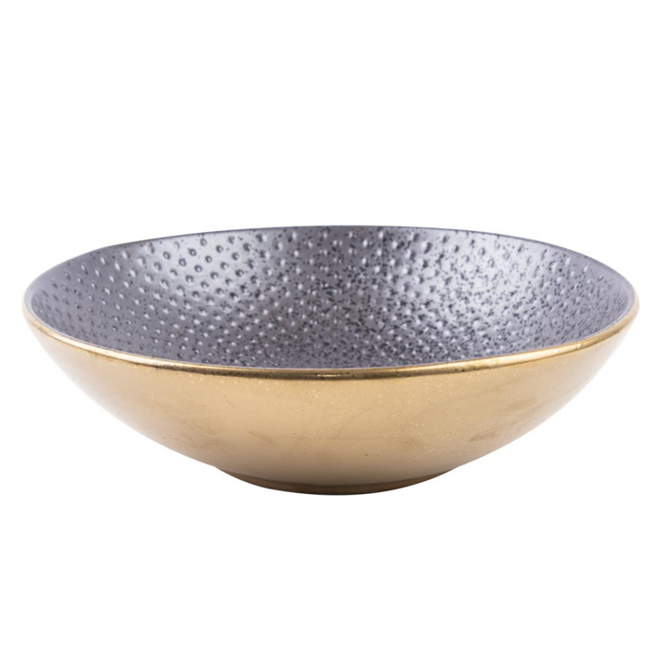 Bowl Monette L, golden/black,18x18x5cm