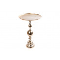 Tray on stand Vanda, golden/champagne color,73cm