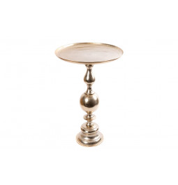 Tray on stand Vanda, golden/champagne color,73cm