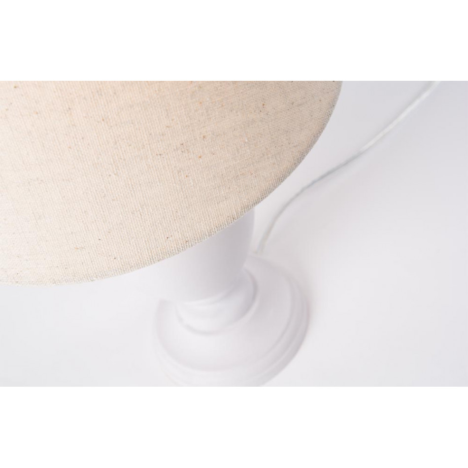 Table lamp Marko, linen shade,  E27 40W, H32cm D22cm