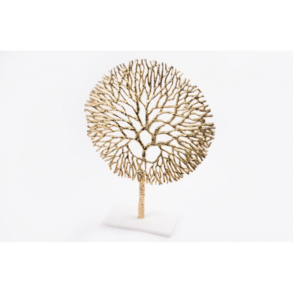 Декоративная фигура Tree, золотистая, 20x10x50см