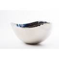 Decorative bowl Derya, aluminum, enameled 22.5x22.5x11cm