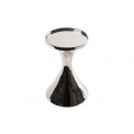 Candle holder Nina Piller S, nickel plated, 6.3x6.3x13.3cm