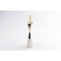 Candle holder Fiona L, nickel plated, 5.5x5.5x25.5cm