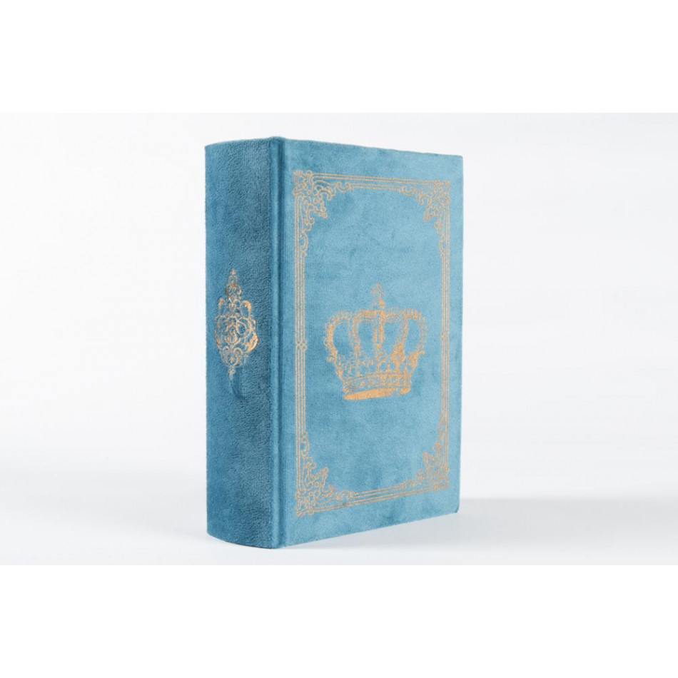 Book box Felton, blue, 18x13x4.5cm