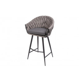 Bar chair Oerebro, grey, 60x50x103cm, seat height 75cm