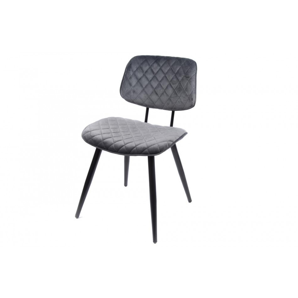 Chair Sakado, grey, 47x55x H76cm, seat height 40 cm