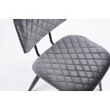 Chair Sakado, grey, 47x55x H76cm, seat height 40 cm