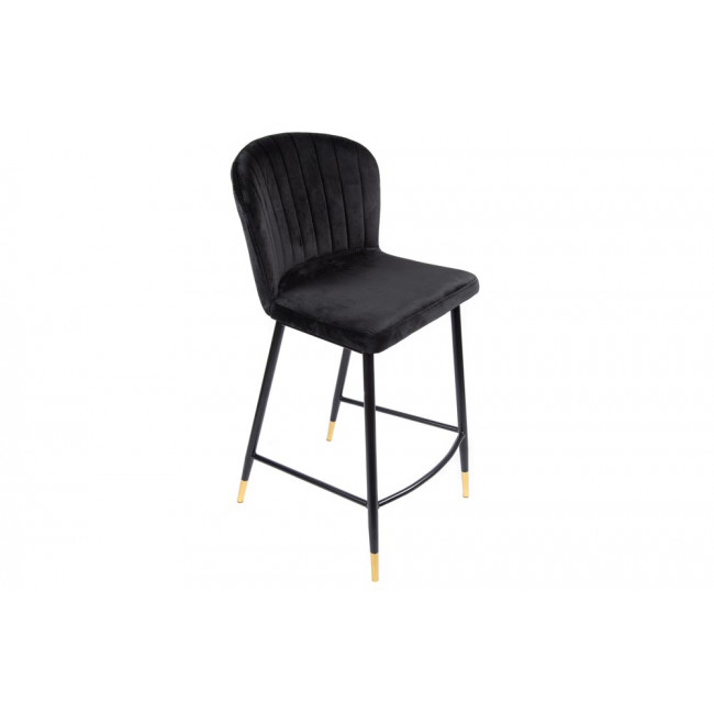 Bar chair Salem, black, 46x55x H95cm, seat height 62 cm