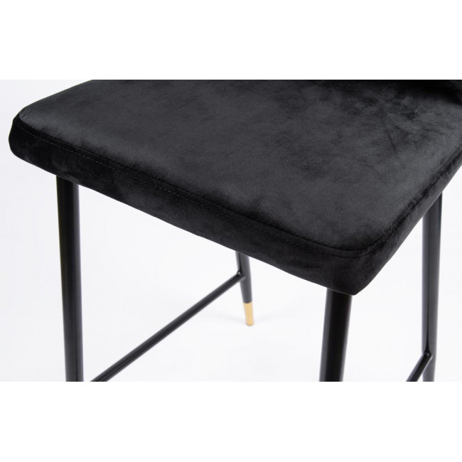 Bar chair Salem, black, 46x55x H95cm, seat height 62 cm