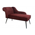 Lounge chair Ruby, plum tone, 119x55x76cm, seat height 44cm