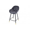Bar chair Salorino, grey, 96x48x54cm, seat h-62cm