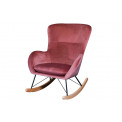 Rocking chair Amadeus, pink, H97x76x103cm, seat height 45cm