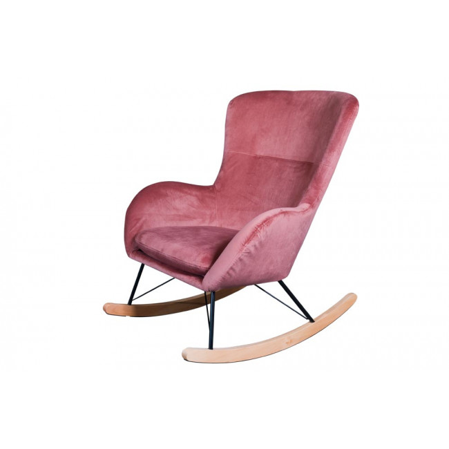 Кресло-качалка Amadeus, розовоe, H97x76x103cm, высота сиденья 45см