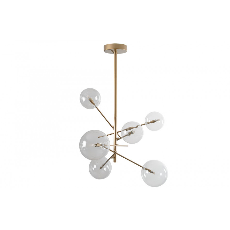 Потолочный светильник  Raja, золотистый сатин, G9 6x35W(max), H140cm x D80cm