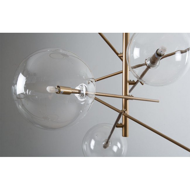 Потолочный светильник  Raja, золотистый сатин, G9 6x35W(max), H140cm x D80cm