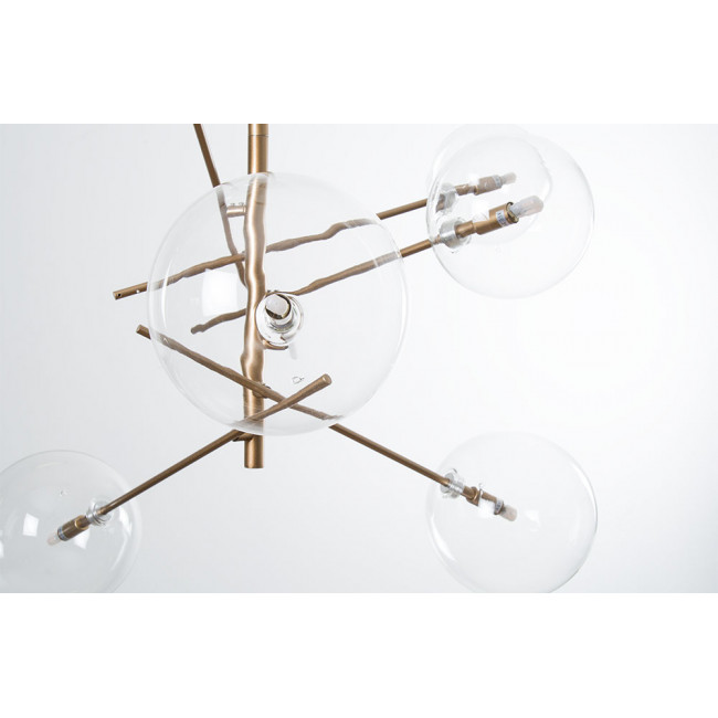 Потолочный светильник  Raja, золотистый сатин, G9 6x35W(max), H140cm x D80cm