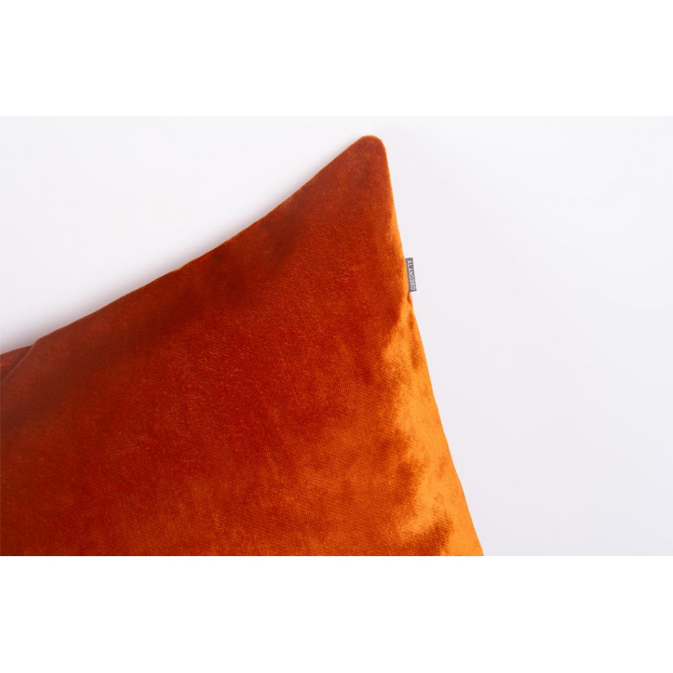 Velvet pillowcase Celebrity 26, orange, 60x60cm