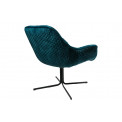 Chair Silandro, swivel, sea blue tone, 83x76x79cm, seat height 47cm