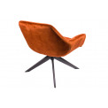 Chair Sabugo, swivel, fox colour, 76x75x80cm, seat height 47cm