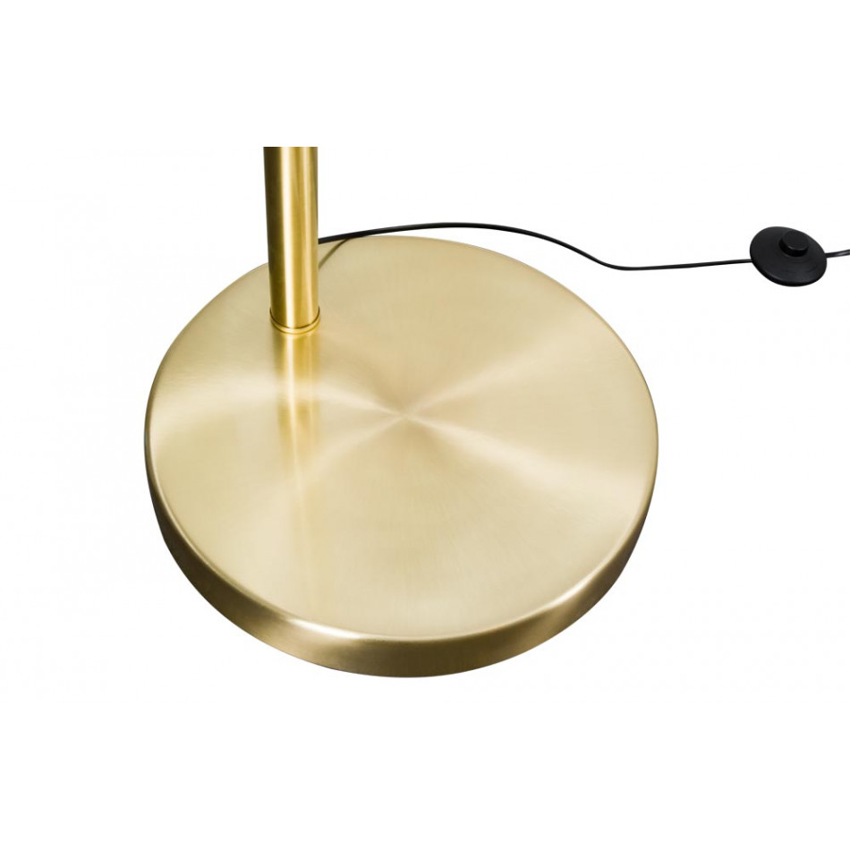 Floor lamp Tensor, matte brass, H200cm D27cm, E27 60W
