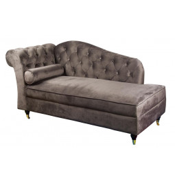 Диван для отдыха Chesterfield lounge, темно-серый, 164x70x83cm, высота сиденья 42cm