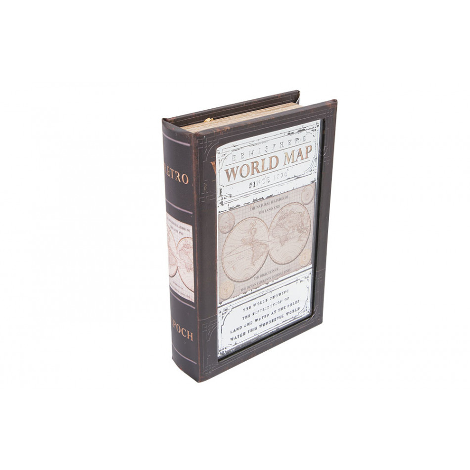 Book box World map S, 24x16x5cm
