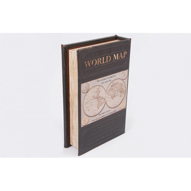 Шкатулка-книга World map S, 24x16x5cm