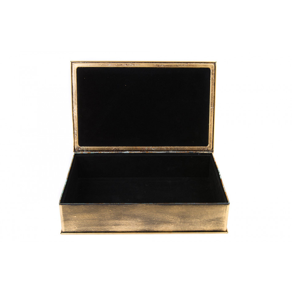 Metal book box Ornament L, 30x21x7cm