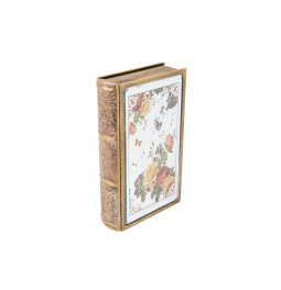Metal book box Romantic roses S, 24x16x5cm