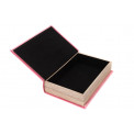 Book box Flamingo L, velvet, 33x22x7cm