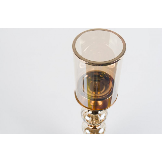 Candle holder Tenevo L, glass/metal, H54cm, D10.2cm