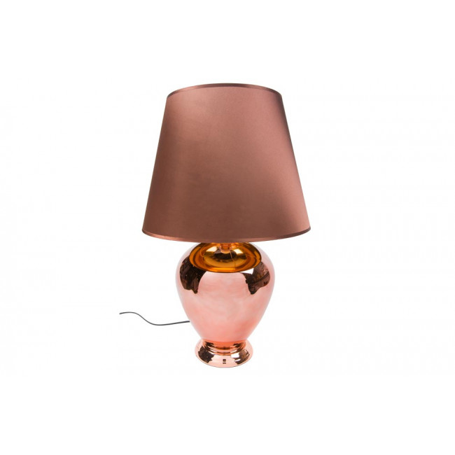 Table lamp Darfo, rosegold, E27 40W, H65cm D40cm
