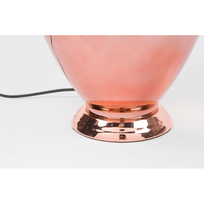 Table lamp Darfo, rosegold, E27 40W, H65cm D40cm