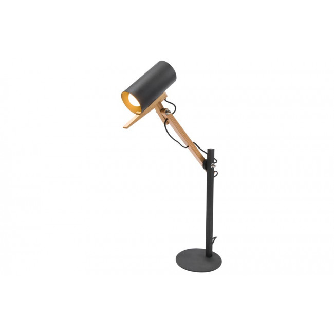Настольная лампа Siljan, черная, E27 60W, H87cm D20cm