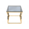 Журнальный столик  Eden, тонированное стекло / золотистый, 55x55x55cm