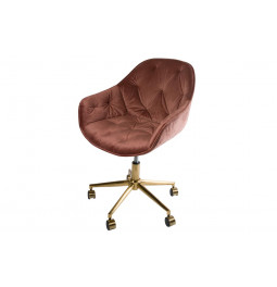 Office chair Slorino, pink, 58x62x78-88cm, seat height 44-54cm
