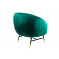 Кресло Cuba, изумрудно-зеленое, 80x73x78см, сиденье h-44см