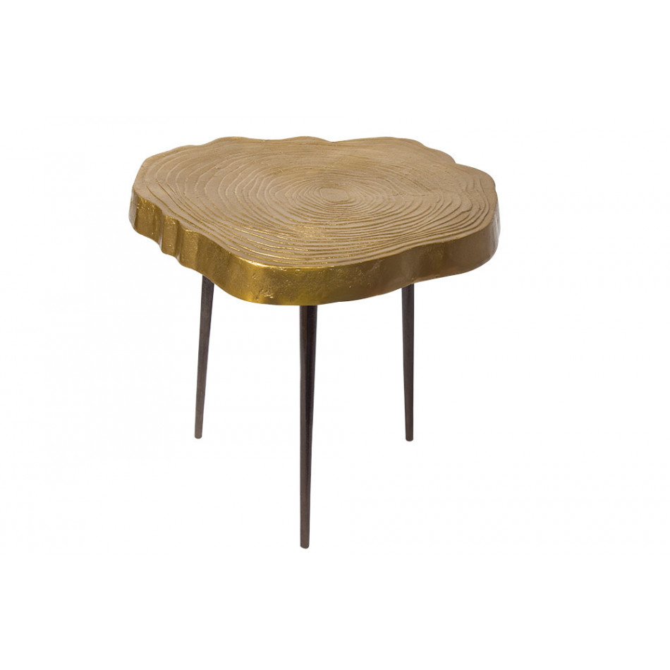 Table Lida, matt brass, 46x42cm