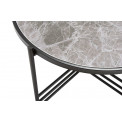 Table Barcelona, metal/artificial marble, 65x65x45cm