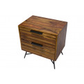 Bedside table Nishan, sheesham wood, 60x40x60cm