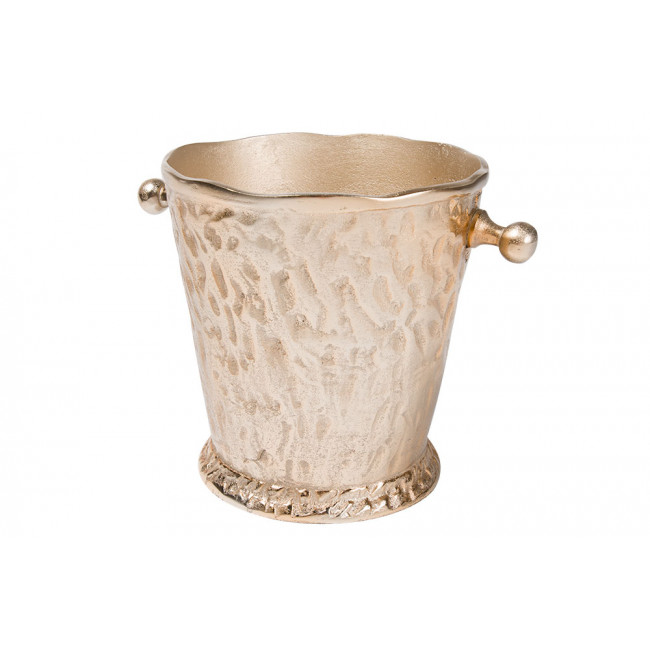 Wine cooler, aluminium, rose gold colour, H22x21.5x21.5cm 