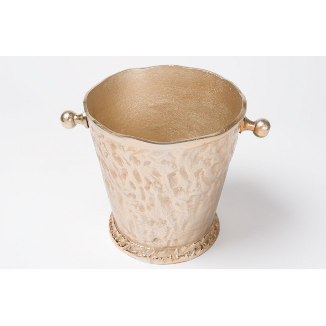 Wine cooler, aluminium, rose gold colour, H22x21.5x21.5cm 