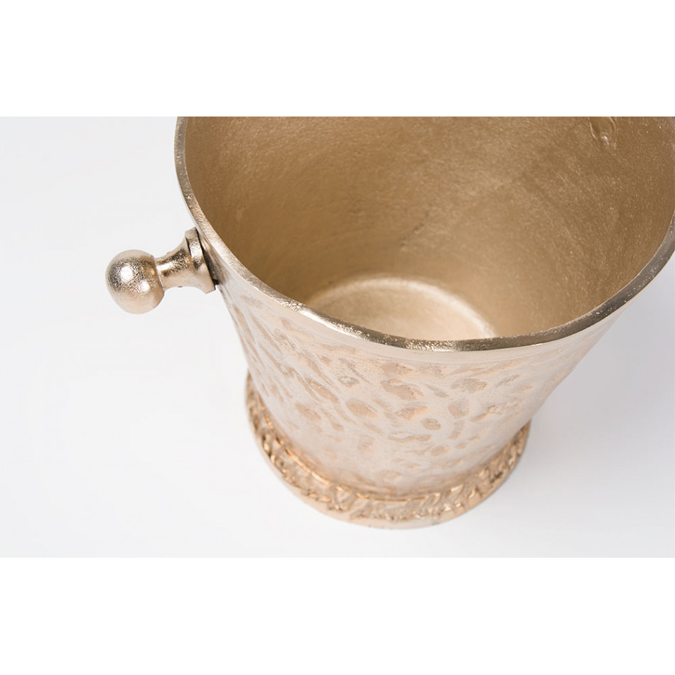 Wine cooler, aluminium, rose gold colour, H22x21.5x21.5cm 