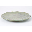 Plate Gran Via, green colour, D22cm