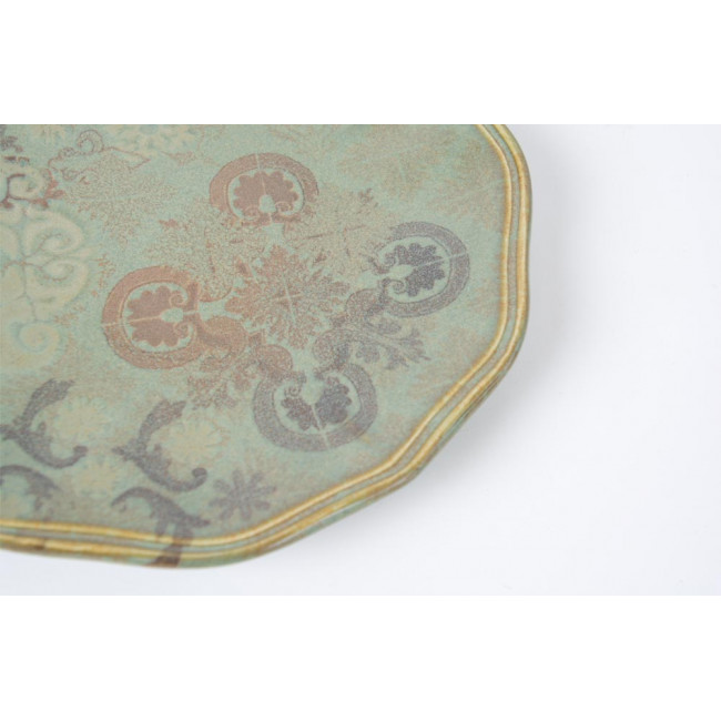 Bread plate Gran Via, green colour, D17.5cm